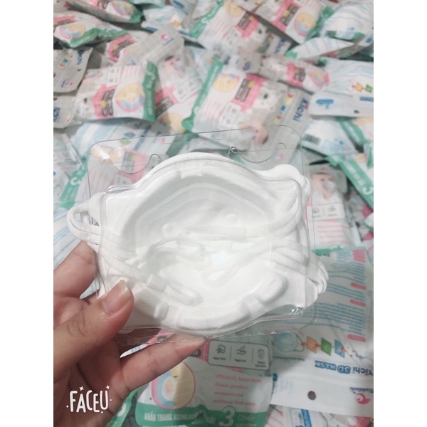 (Gói 3c ) Khẩu Trang Kichilachi cho bé từ 0-3 tuổi