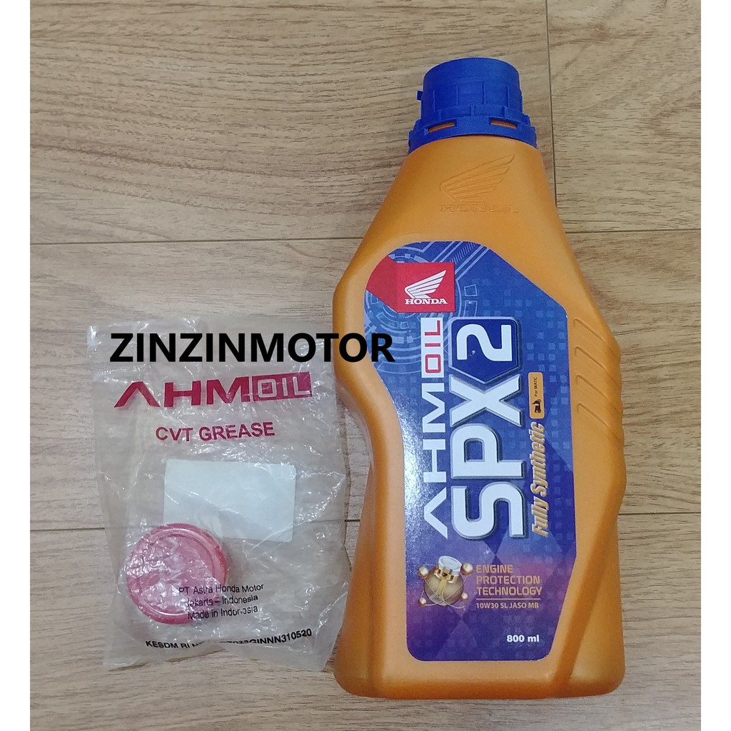 NHỚT AHM 800ML + MỠ BÒ CVT AHM CHO XE TAY GA HONDA.