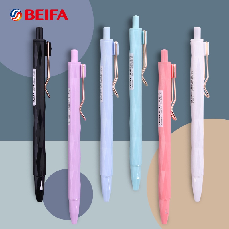 Set 6 Bút Bi Đen Ngòi 0.5MM Kiểu Dáng Đáng Yêu