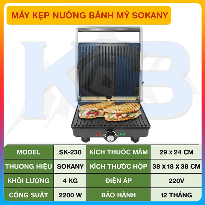 Máy kẹp nướng bánh mì SOKANY