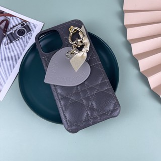 Ốp iphone da Kèm tim dành cho Iphone 12Pro Max / 11 Pro Max
