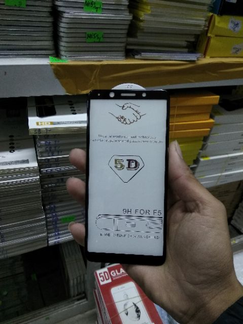 Kính cường lực full màn 5D Oppo F5 loại xịn