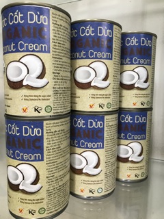 Nước cốt dừa Organic Vietcoco, 400ml