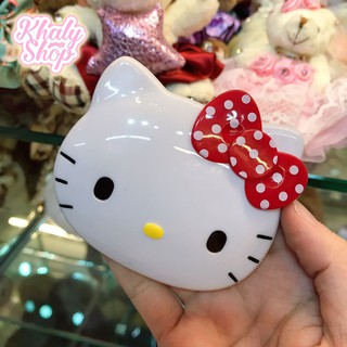 Gương soi mặt , gương trang điểm , gương mini , gương cầm tay hình Hello Kitty màu trắng - GKTMINI01
