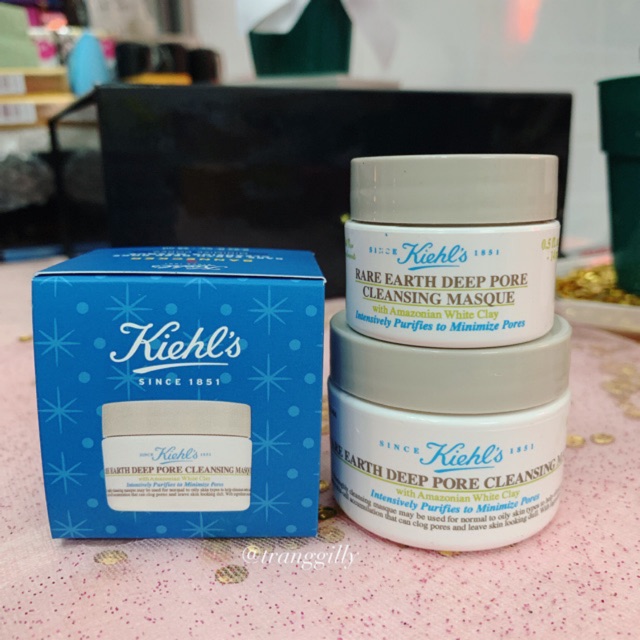 [ Kiehl's ] tách set mặt nạ đất sét Kiehls Rare Earth Deep Pore Cleansing Masque