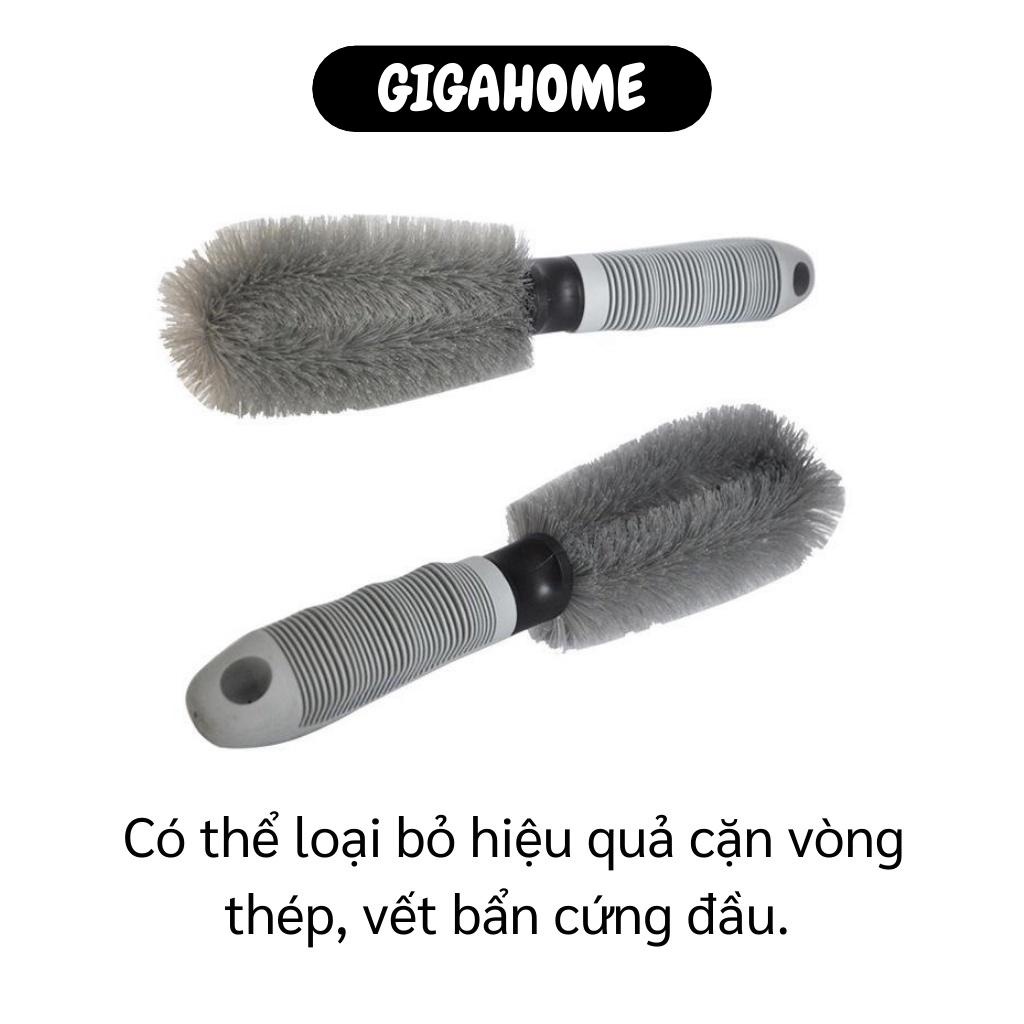 Cọ vệ sinh xe hơi  GIÁ VỐN]  Chổi cọ rửa xe ô tô tay cầm thẳng chắc chắn, nhỏ gọn 8680