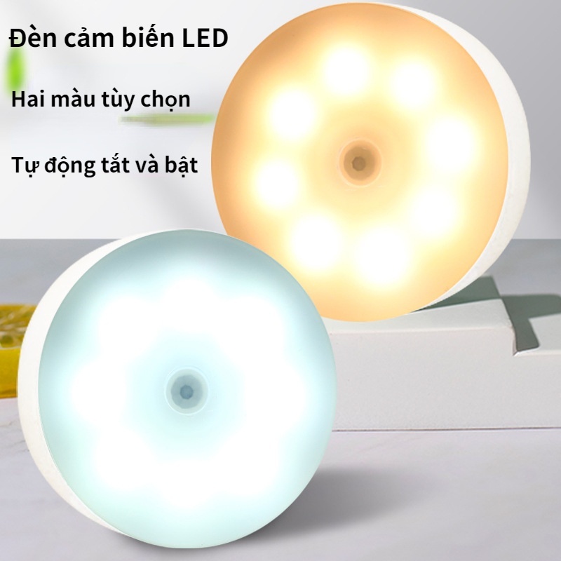 Đèn Cảm Biến Đèn LED có thể sạc, Tự động bật và tắt ,hợp cho tủ quần áo/hành lang/cầu thang/phòng ngủ/phòng tắm