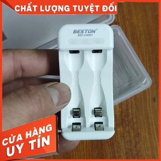 Bộ sạc pin 2 khe BESTON BST-C8001 [FREESHIP] Sạc pin AA, AAA beston chính hãng, có thể sạc từng viên.