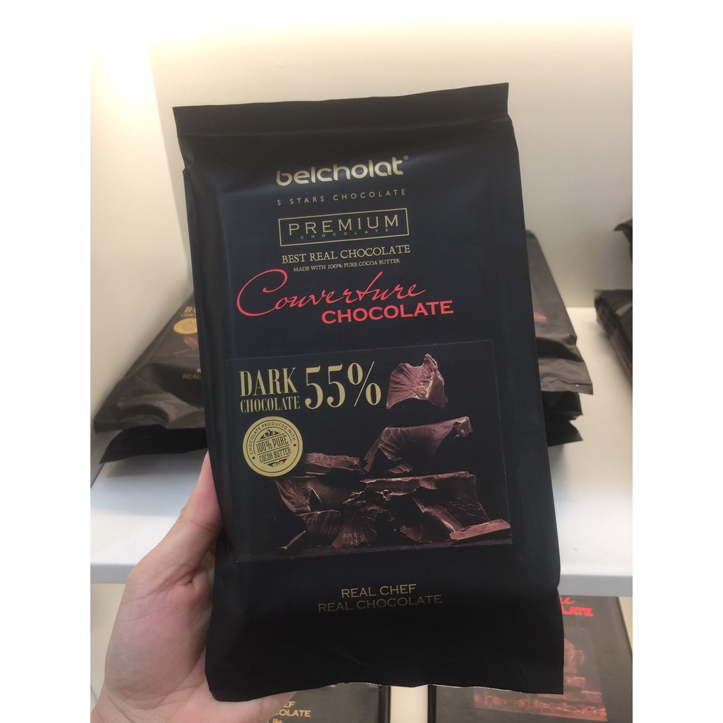 Socola nguyên liệu Belcholat Dark Chocolate Couverture 55%