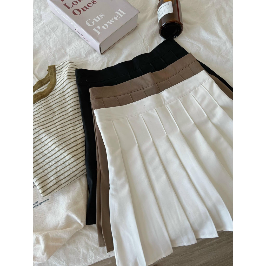 Chân Váy Xếp Ly Tennis Dáng Ngắn Xoè hàng loại 1 Có Lót Quần bảo hộ Lên From Xinh. Chân váy ngắn xếp ly chất đẹp.