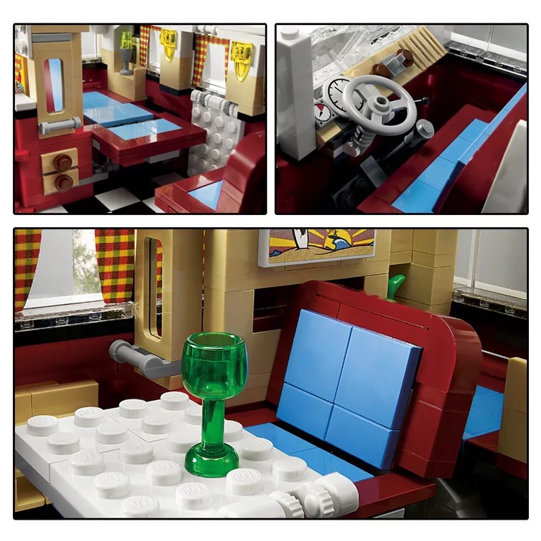 LEGO Bộ Đồ Chơi Lắp Ráp Mô Hình Xe Volkswagen T1 10220 Cho Bé 1332 Pcs Lepin21001