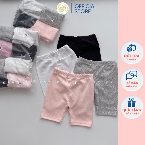 Quần Legging Lửng Set 4 Quần Co Giãn 4 Chiều Cho Bé Trai Và Bé Gái