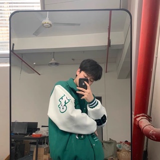 [HÌNH THẬT CUỐI] Áo khoác bomber varsity jacket form rộng
