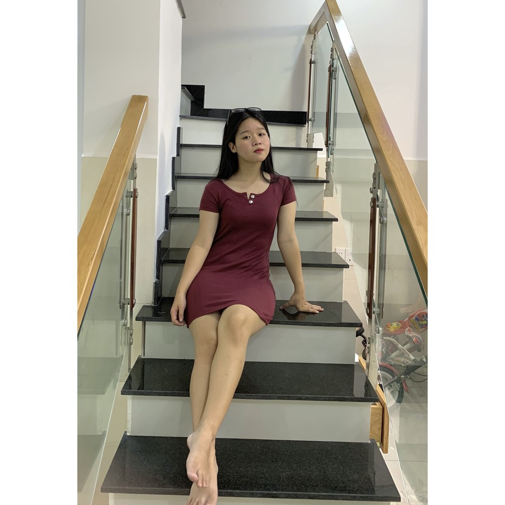 đầm body nút bấm mẫu mới cực xinh sexy - năng động xu hướng 2020 | BigBuy360 - bigbuy360.vn