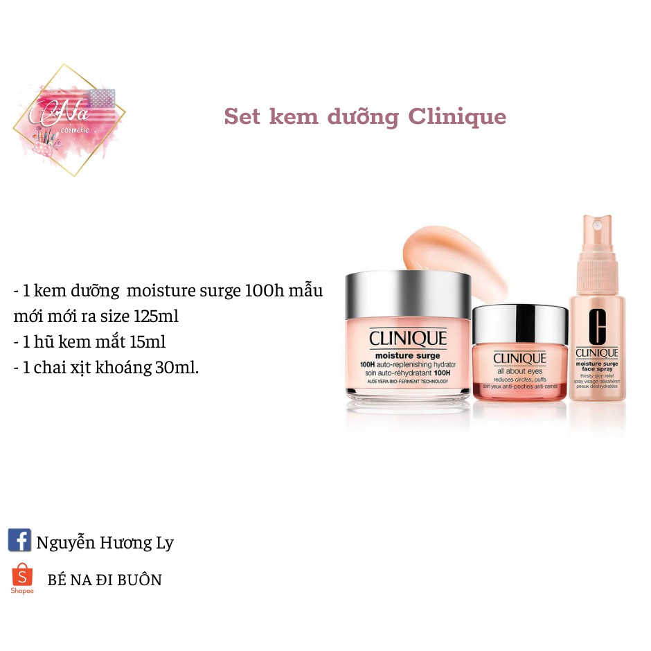 Set kem dưỡng Clinique