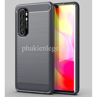 Ốp lưng Xiaomi Mi Note 10 Lite vân sợi Carbon Rugged