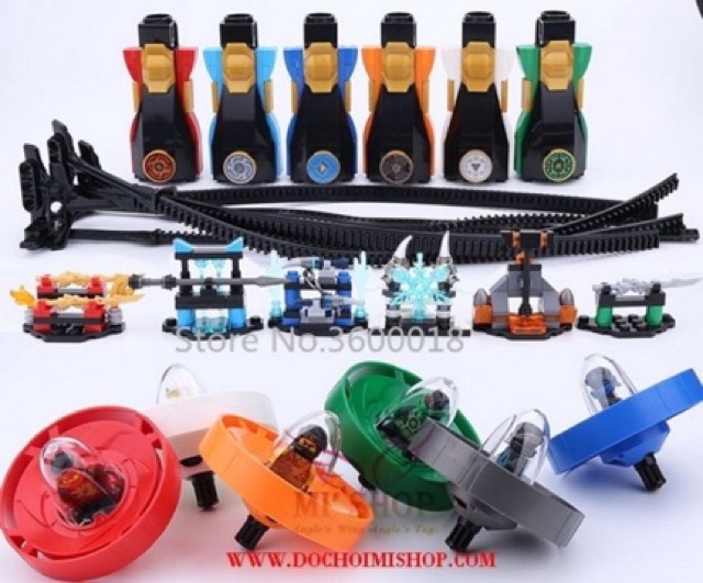 Lắp ráp CON QUAY NINJAGO LỐC XOÁY Decool Jisi 2089-&gt;2094 Bela 10791-&gt;10796 61044