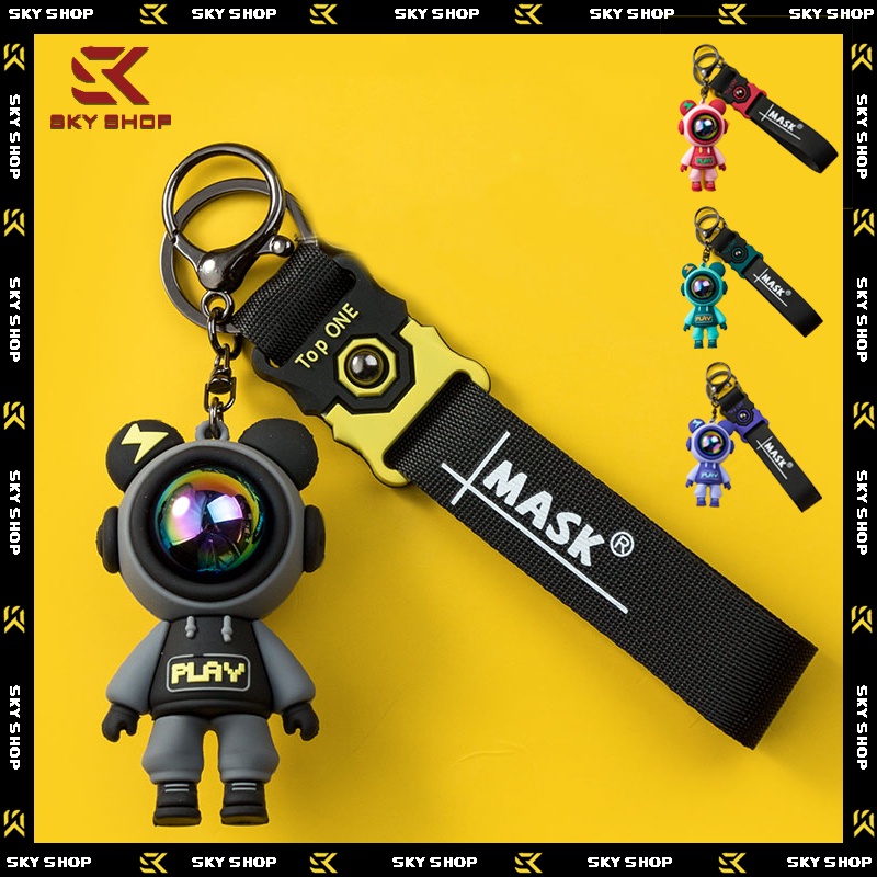 Móc khóa cute phiên bản phi hành gia Sky Shop MK008, phụ kiện móc treo chìa khóa, balo túi xách