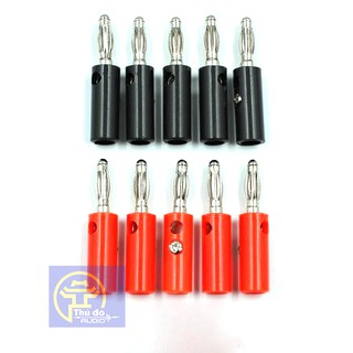[Mã ELHACE giảm 4% đơn 300K] 10 Đầu Jack Bắp Chuối 910MR 4mm Đực (5 Đen, 5 Đỏ )