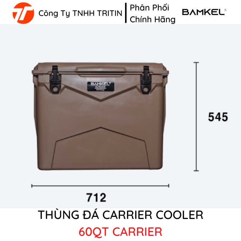 Thùng Đá Carrier Coolers BamKel 60QT 56,8L Khả Năng giữ Lạnh Từ 4-5 Ngày - Nhập Khẩu Hàn Quốc | TRITINCO