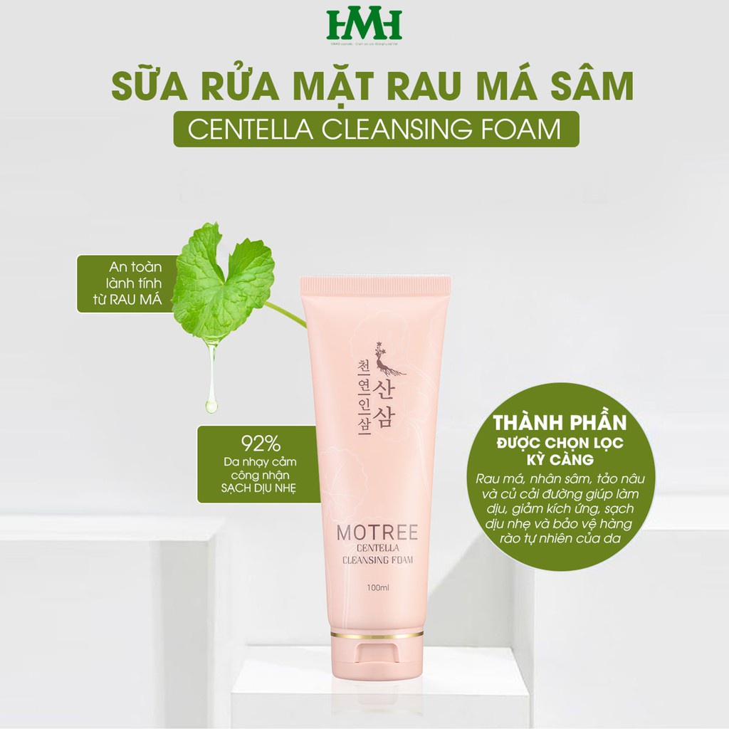 [CHÍNH HÃNG] Sữa Rửa Mặt Motree Centella Cleansing Foam, Diụ Nhẹ Sạch Sâu, Phù Hợp Mọi Loại Da