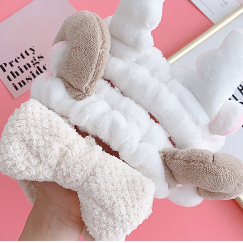 Băng Đô Cài Tóc Rửa Mặt Thiết Kế Đơn Giản Dễ Thương Phong Cách Hàn Quốc