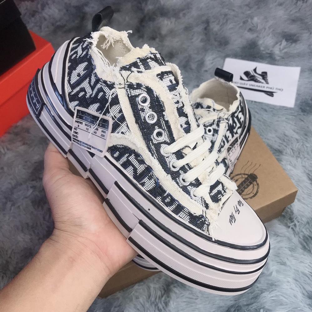 Giày sneaker ĐẾ GỖ giày XVessel rách dior chuẩn 11