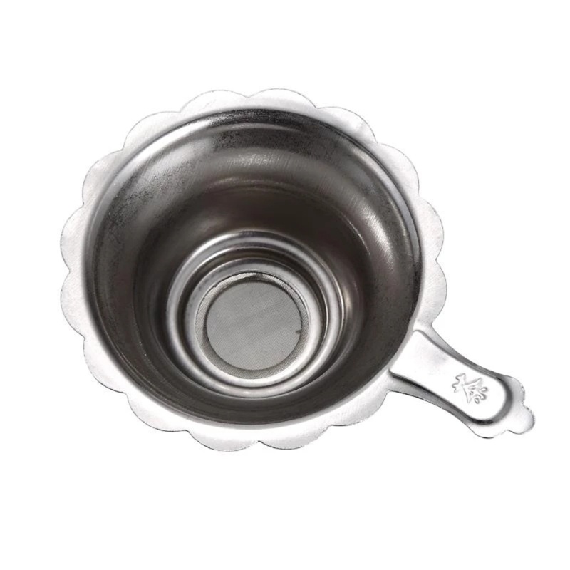 Dụng Cụ Lọc Trà Bằng Thép Không Gỉ Tái Sử Dụng Tiện Lợi