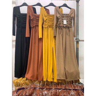 Sét bộ thun lụa dây rút 2 bên