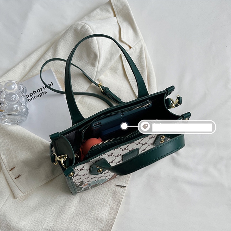 Túi đeo vai IELGY cỡ lớn in họa tiết hoạt hình thời trang cao cấp cho nữ