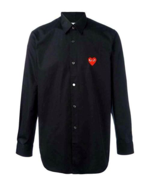 Sơmi tim cổ bẻ form Unisex (ảnh thật) | BigBuy360 - bigbuy360.vn