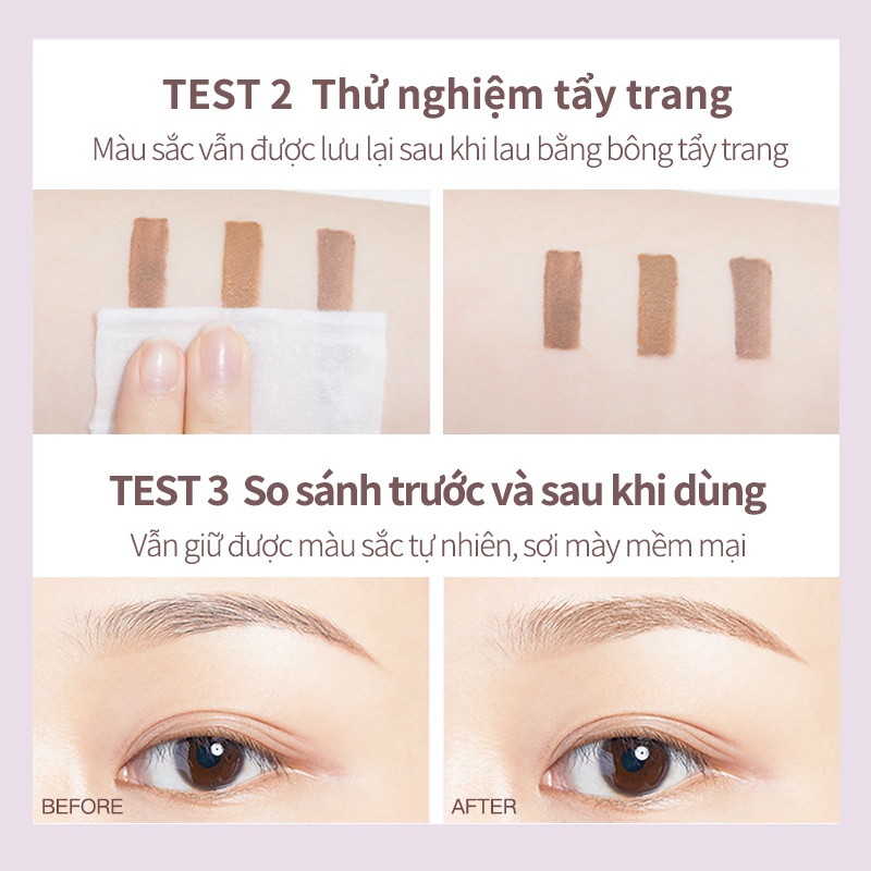 Mascara chải lông mày JUDYDOLL tự nhiên chống thấm nước và chống mưa bền màu