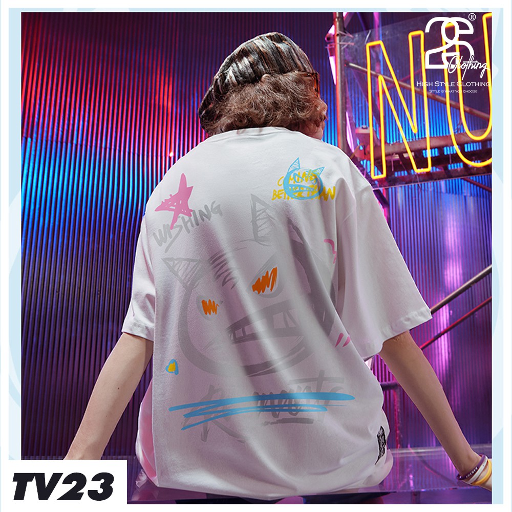 Áo Thun Tay Lỡ 2sClothing Áo Phông StreetWear Unisex Nam Nữ Cotton Oversize Form Rộng Giá Rẻ In Hình Icon Cool Ngầu TV23 | BigBuy360 - bigbuy360.vn