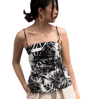 [ AT MODA DE LITA] Áo 2 dây họa tiết đen trắng