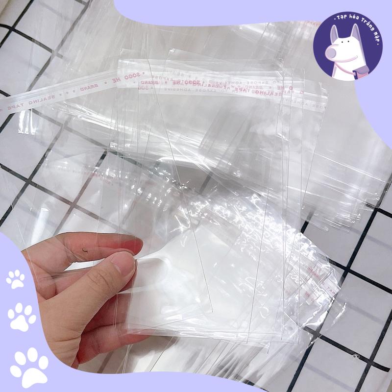 Set 20-50-100 túi nilon dán miệng chuyên chiết sticker/đựng phụ kiện kinh doanh online