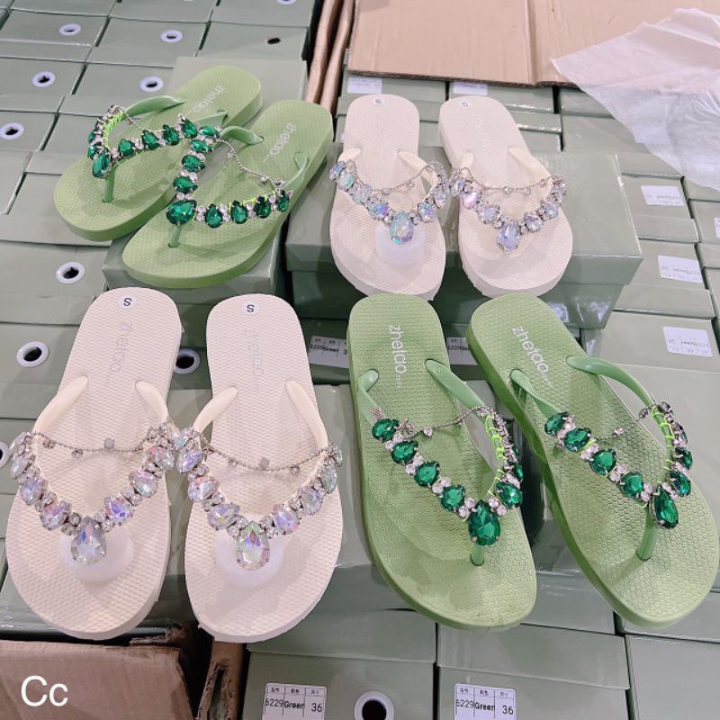 c Dép Kẹp Xốp Quai Ngọc Mềm Êm Cao Cấp