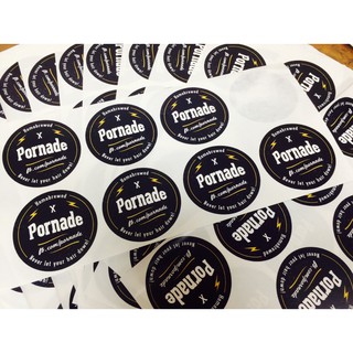 Sticker decan giấy tròn 5cm - 1000 chiếc