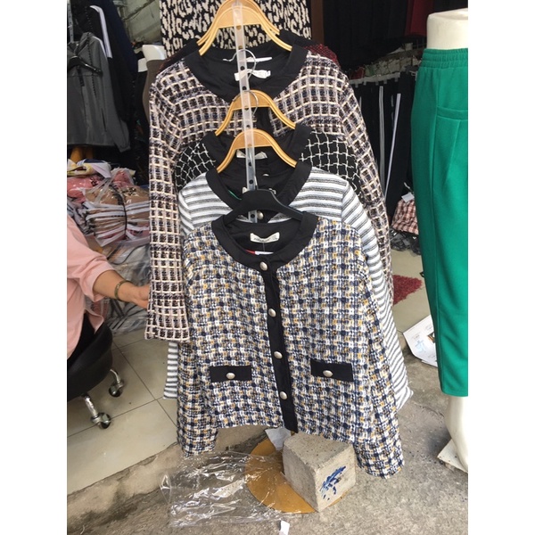 áo khoác dạ croptop ( có sẵn)