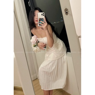 Áo ống nút ngực - tube top | chushoppe