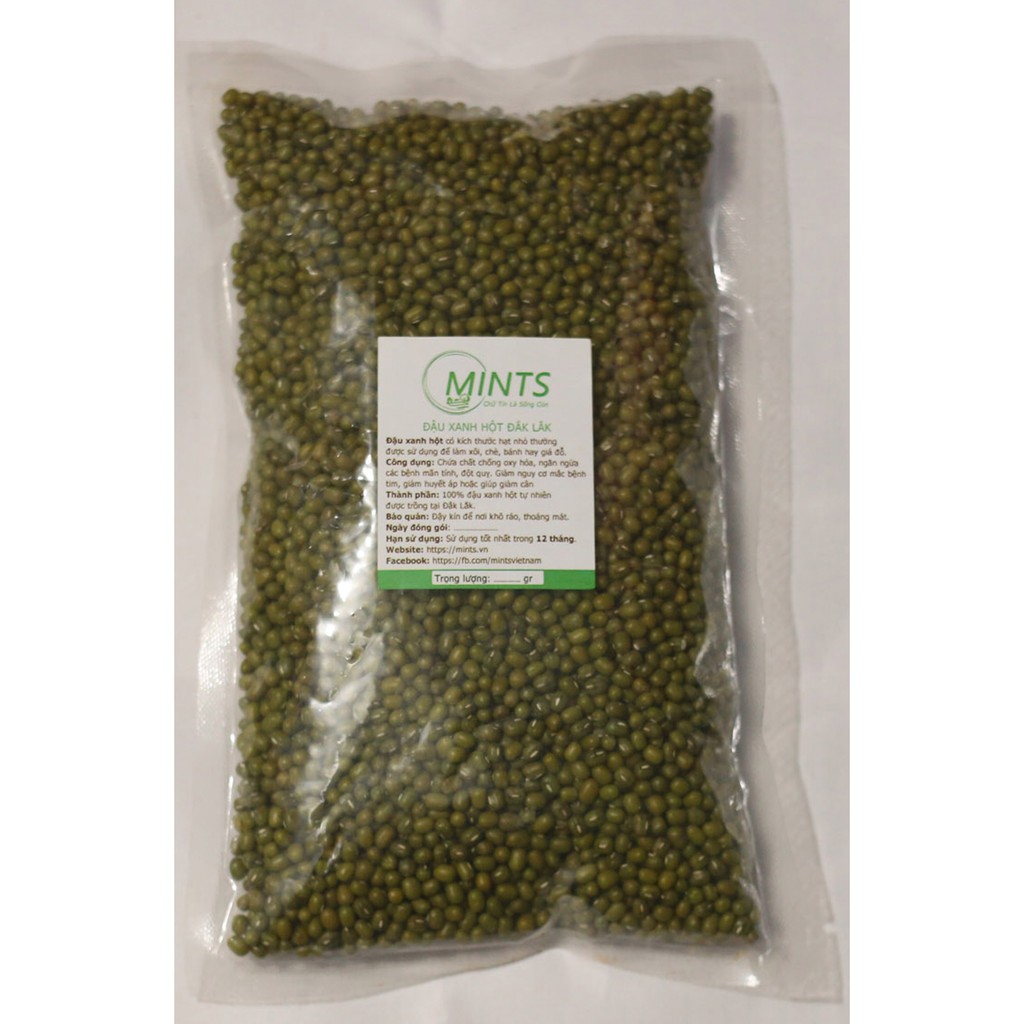 Hạt đậu xanh Đăk Lăk làm giá đỗ nảy mầm > 95% loại 1- 500 gr