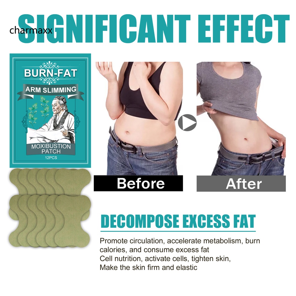 Bộ 12 Miếng Dán Đốt Cháy Mỡ Thừa Chiết Xuất Thảo Dược Truyền Thống