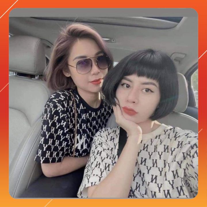 Áo thun NY unisex form rộng tay lỡ oversize nữ 🌸 Áo phông NY tay lỡ form rộng unisex thêu Hot trend [freeship ]  ANY