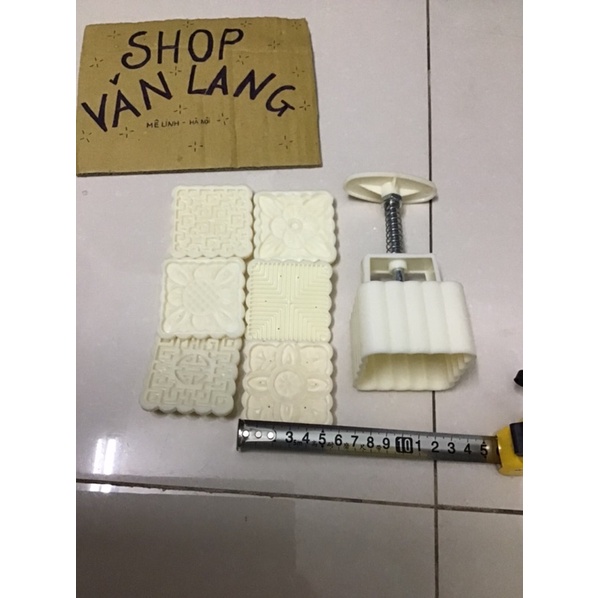 Khuôn làm bánh trung thu 6 mặt hình vuông loại 100g
