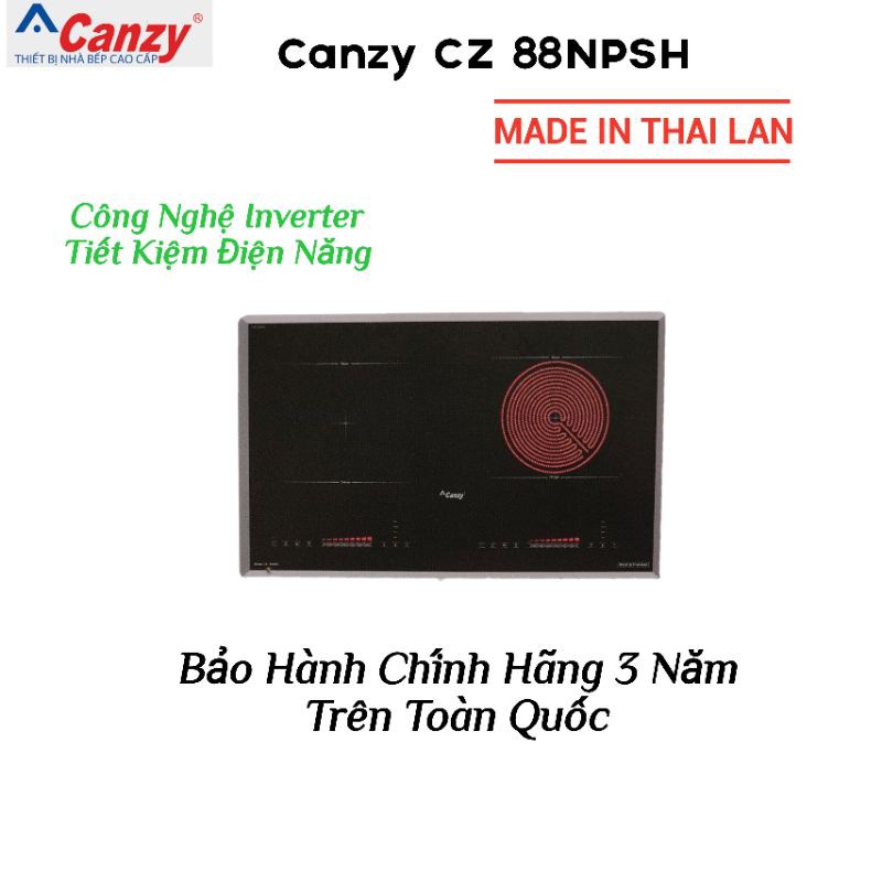 Bếp Đôi 1 Từ + 1 Hồng Ngoại Nhập Khẩu Thái Lan CANZY CZ 88NPSH