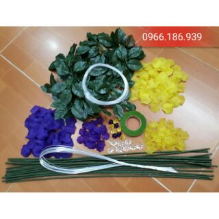 Combo 02 NVL phụ kiện làm hoa pha lê đá