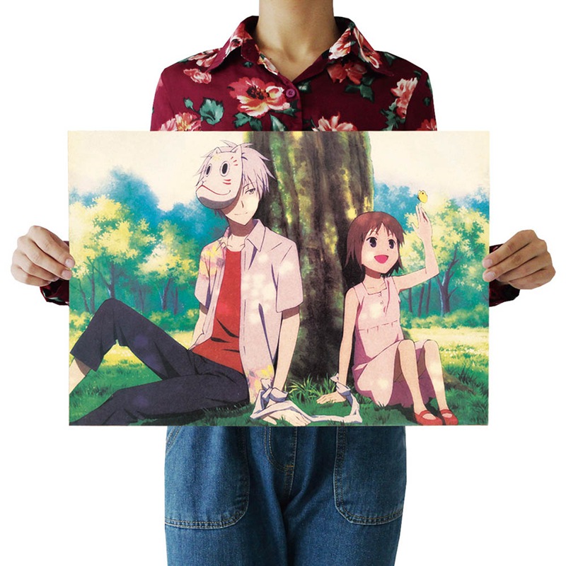 Tranh Treo Tường In Hình Anime Khu Vườn Đom Đóm Trang Trí Nội Thất