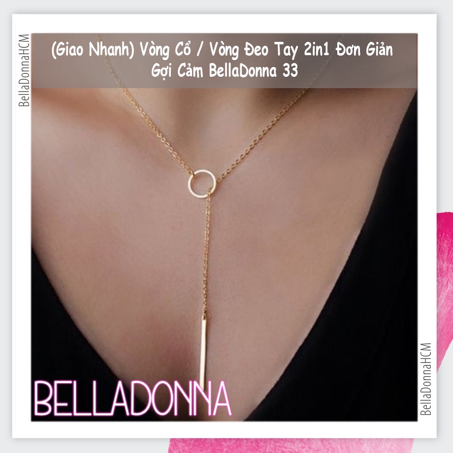  Vòng Cổ / Vòng Đeo Tay 2in1 Đơn Giản Gợi Cảm BellaDonna 33 