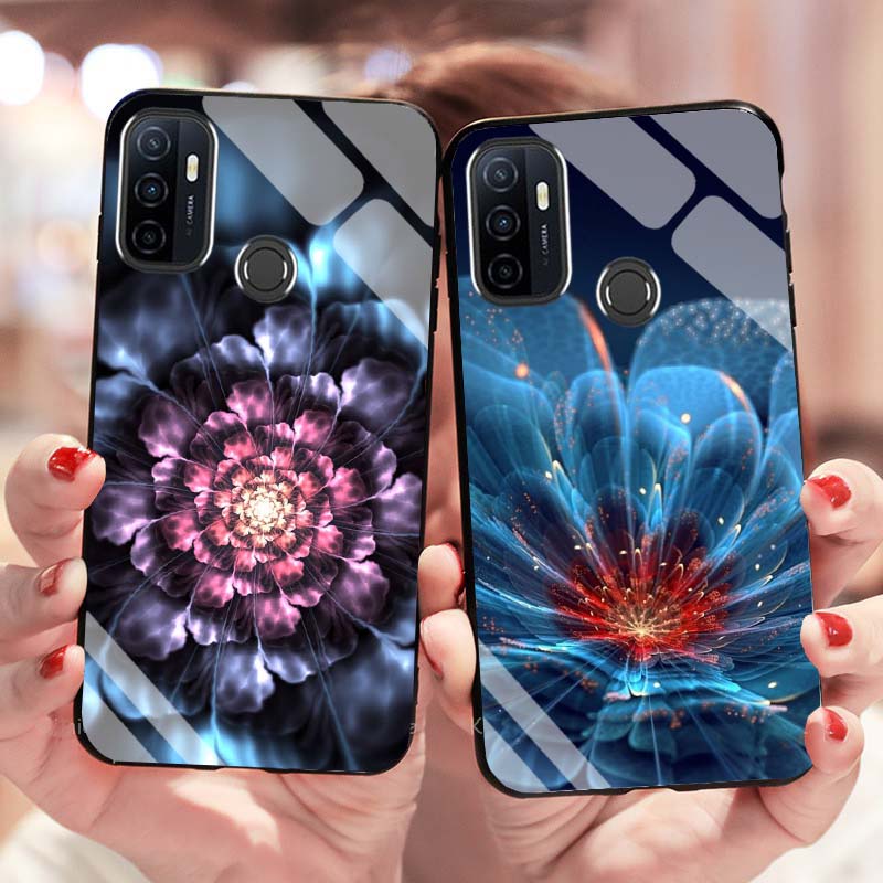 Ốp Oppo A53 Lưng Kính Cường Lực Mới Nhất