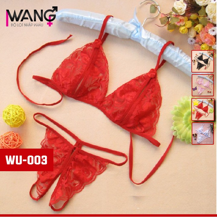 Bộ đồ lót lọt khe 2 mảnh ren SEXY NỮ | TRẮNG - WHITE | BigBuy360 - bigbuy360.vn