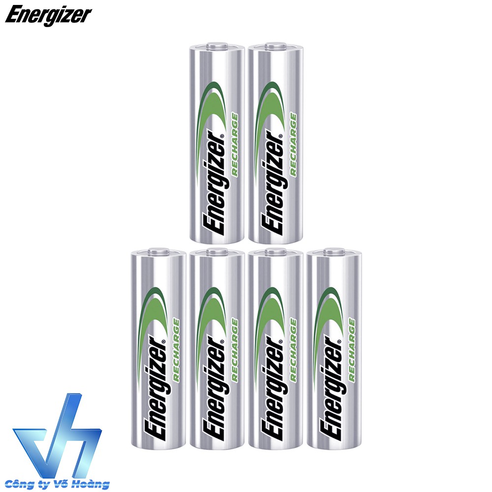 Bộ 6 Pin sạc Energizer TRAY 2000mAh (Bạc)